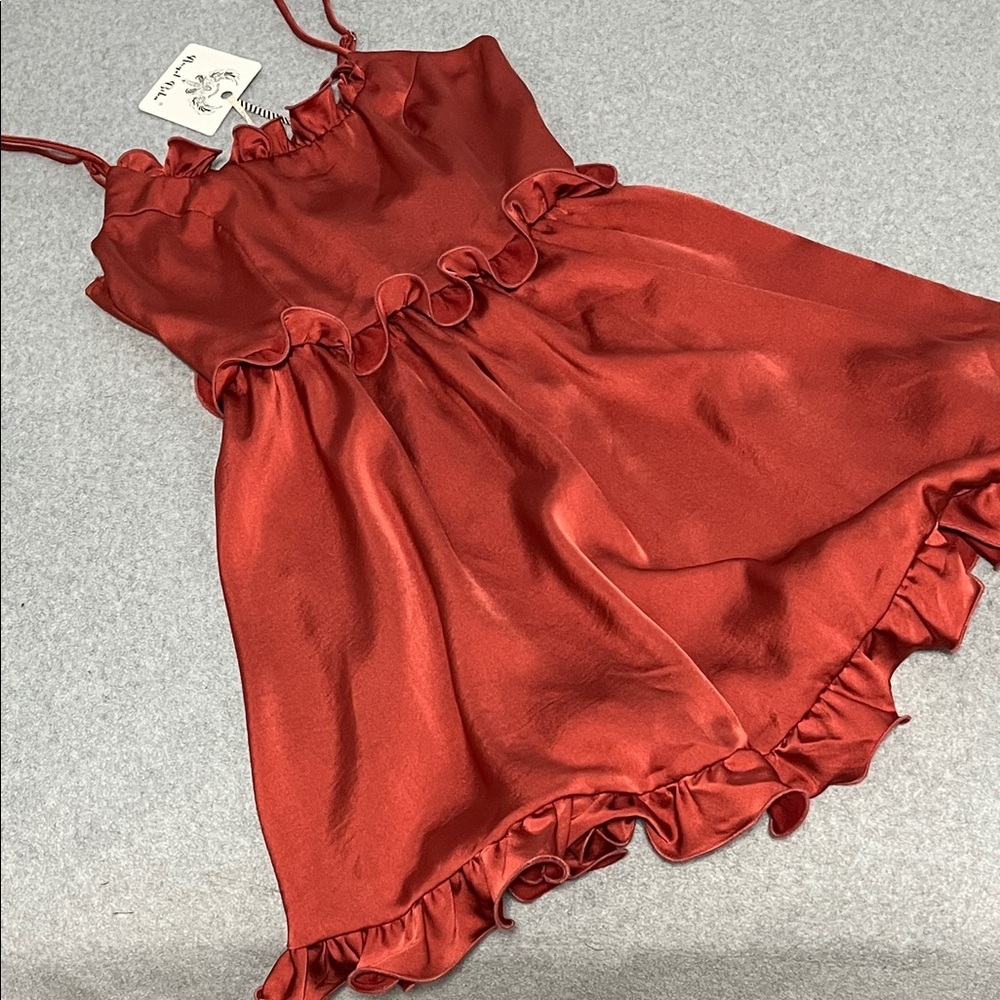 Ruffle Mini Cocktail Dress Small Fairy Kawaii Coquette Hoco Flirty